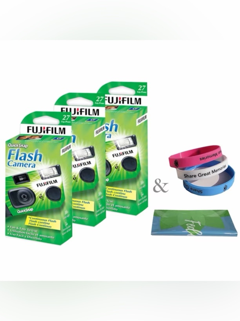 Fujifilm QuickSnap Disposable Camera 3-Pack Set